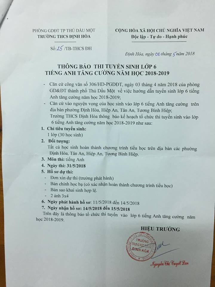tuyen sinh lop 6 1