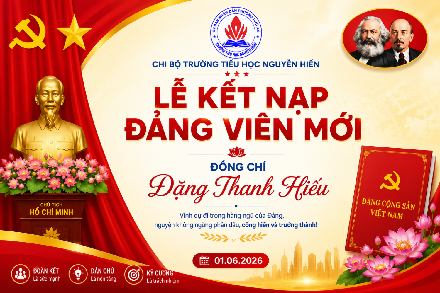 Lễ kết nạp Đảng viên mới