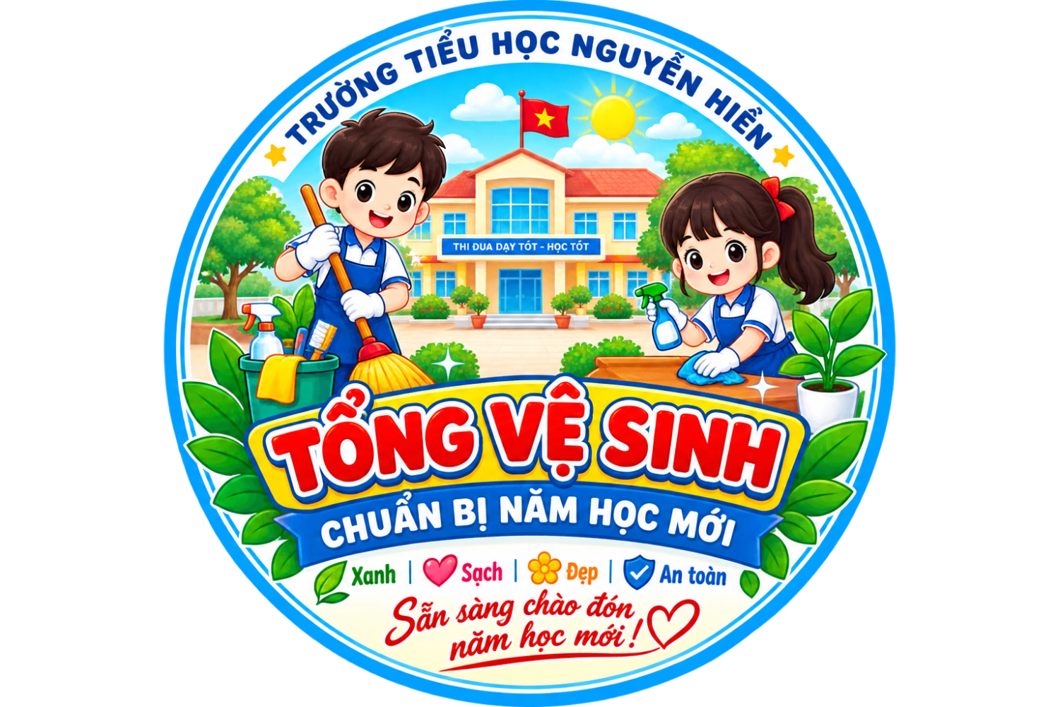 Tổng vệ sinh - Sẵn sàng cho năm học mới 2026-2027